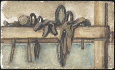 [Still life with tin snips and mallet]



Gyral Sketch Book 2, page 52