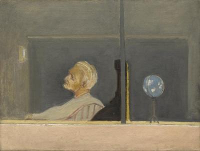 [Man in interior with cash register and globe]



Gyral Sketch Book 2, page 4