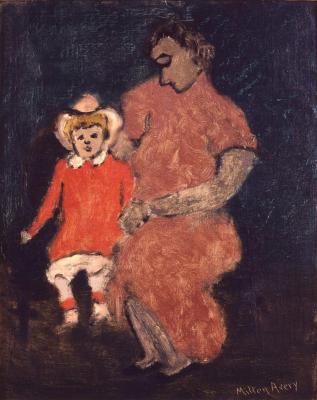 [Seated woman and child]