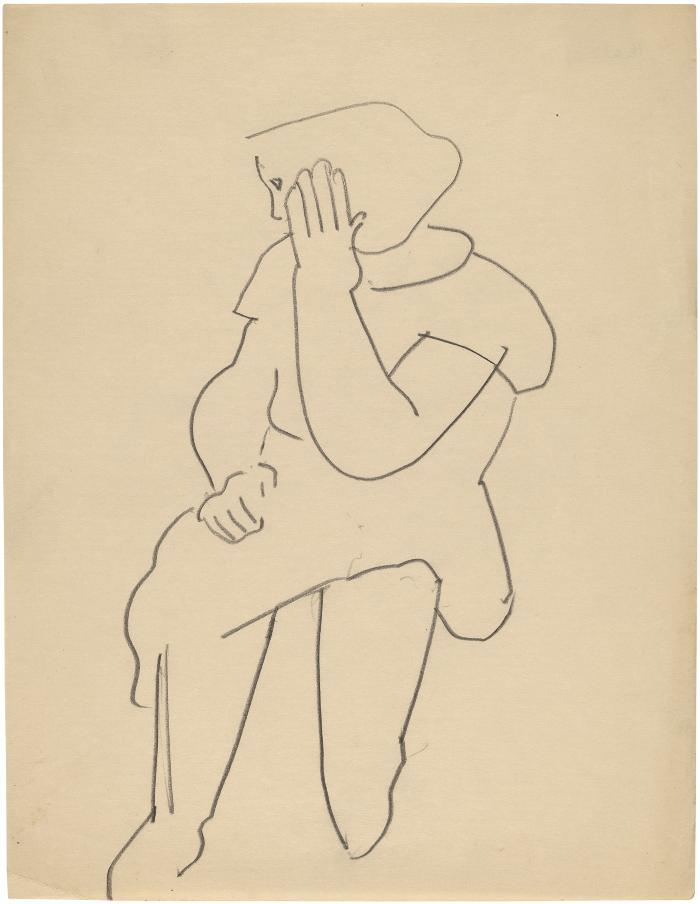 [Seated woman]