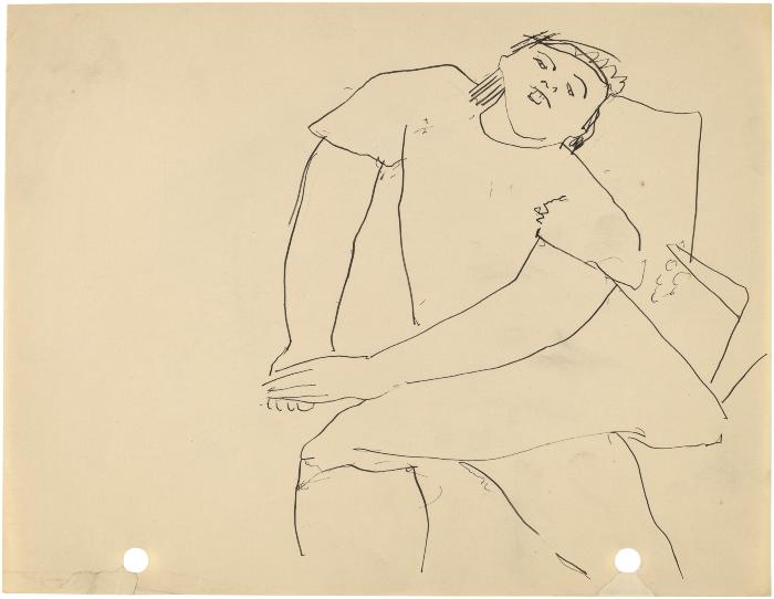 [Seated woman]