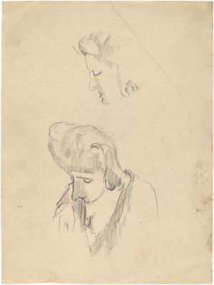 [Bust of a woman, two studies]