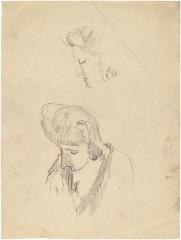 [Bust of a woman, two studies]