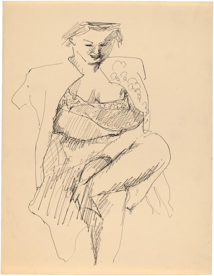 [Seated woman]