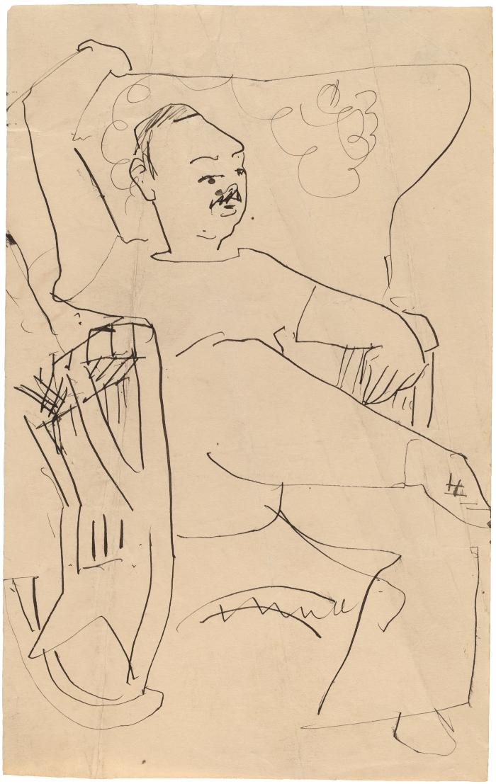 [Man in rocking chair]