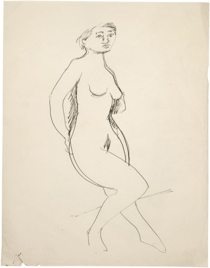 [Standing female nude]