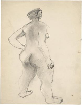 [Standing female nude]