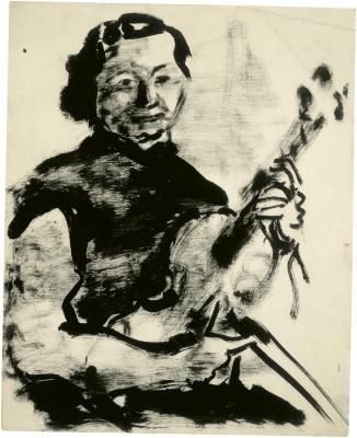 [Woman with violin]