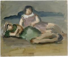 [Two women on the beach]