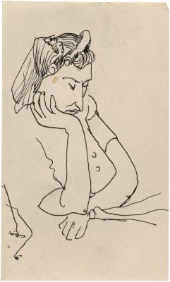 [Seated woman]