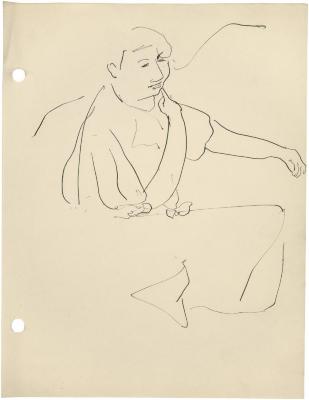 [Seated woman]