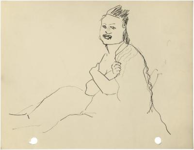 [Seated woman]