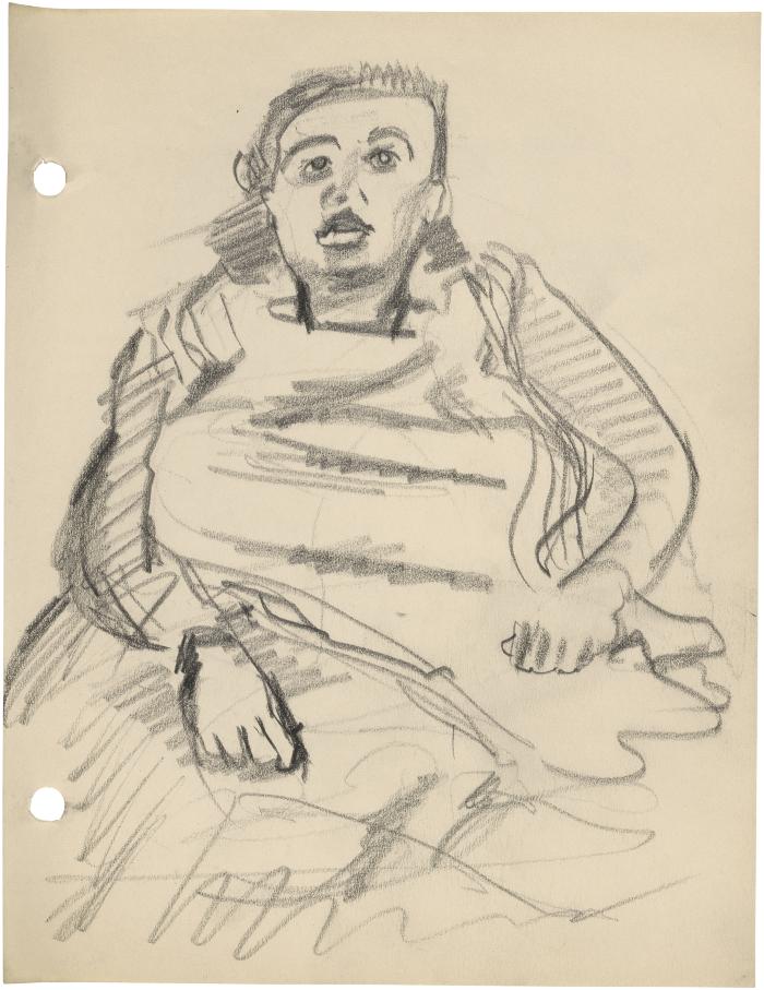 [Seated woman]