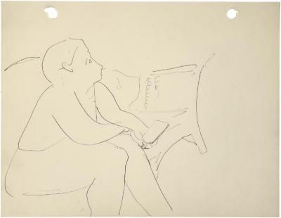 [Woman on sofa]