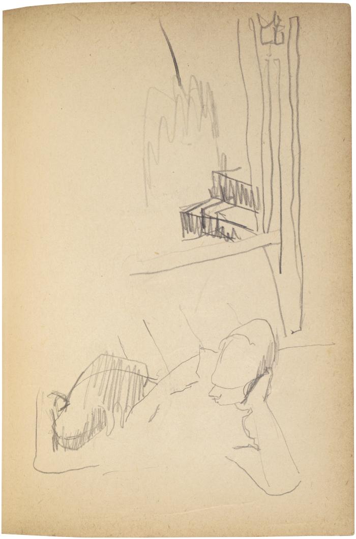[Reclining figure] The Scribble-In Book, page 69