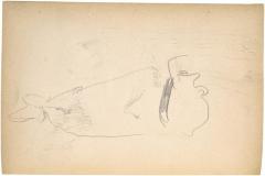 [Reclining figure, partial] The Scribble-In Book, page 68