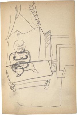 [Figure on table] The Scribble-In Book, page 73