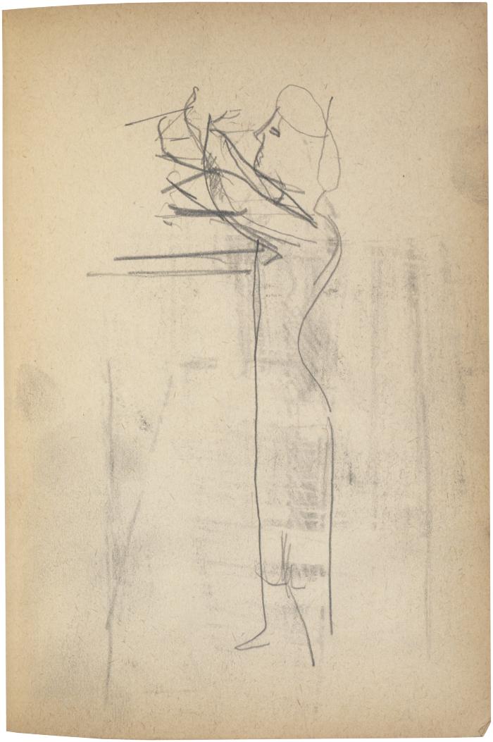 [Woman standing at table] The Scribble-In Book, page 81