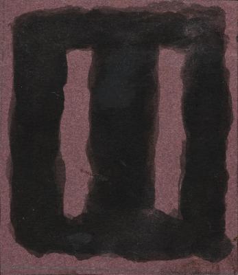 [Maquette of “Black on Maroon, Seagram Mural Sketch, 1958”]